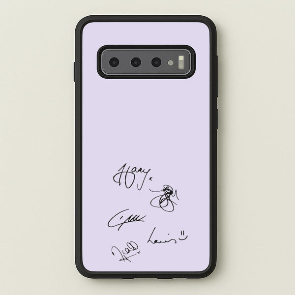 1D Signatures  - One Direction Phone Case for Galaxy S10 Plus