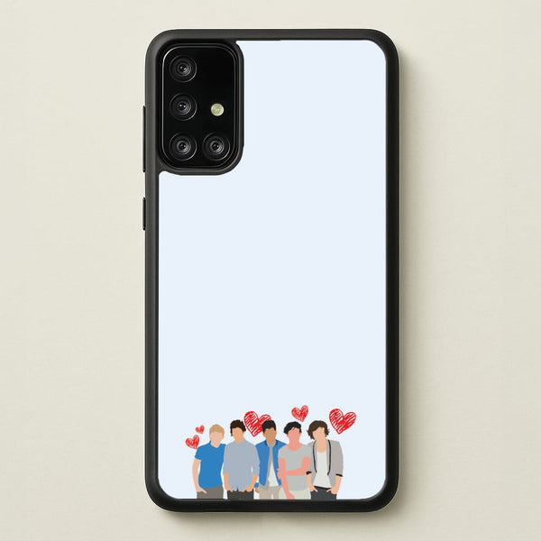 Love Band  - One Direction Phone Case for Galaxy A71