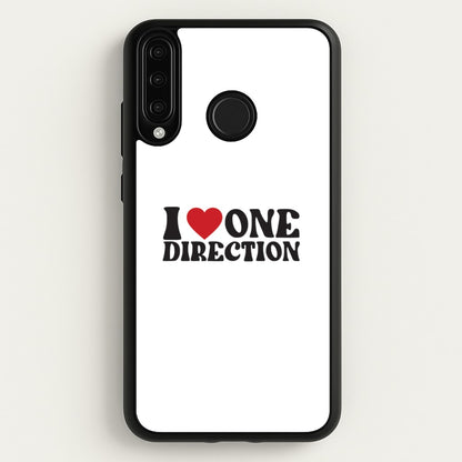 I Love Direction  - One Direction Phone Case for Huawei P30 Lite