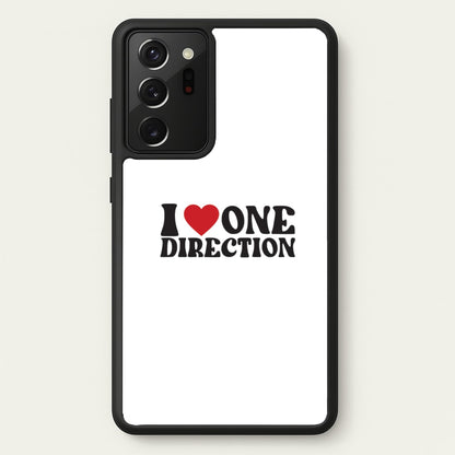 I Love Direction  - One Direction Phone Case for Galaxy Note 20 Ultra
