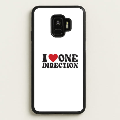 I Love Direction  - One Direction Phone Case for Galaxy S9