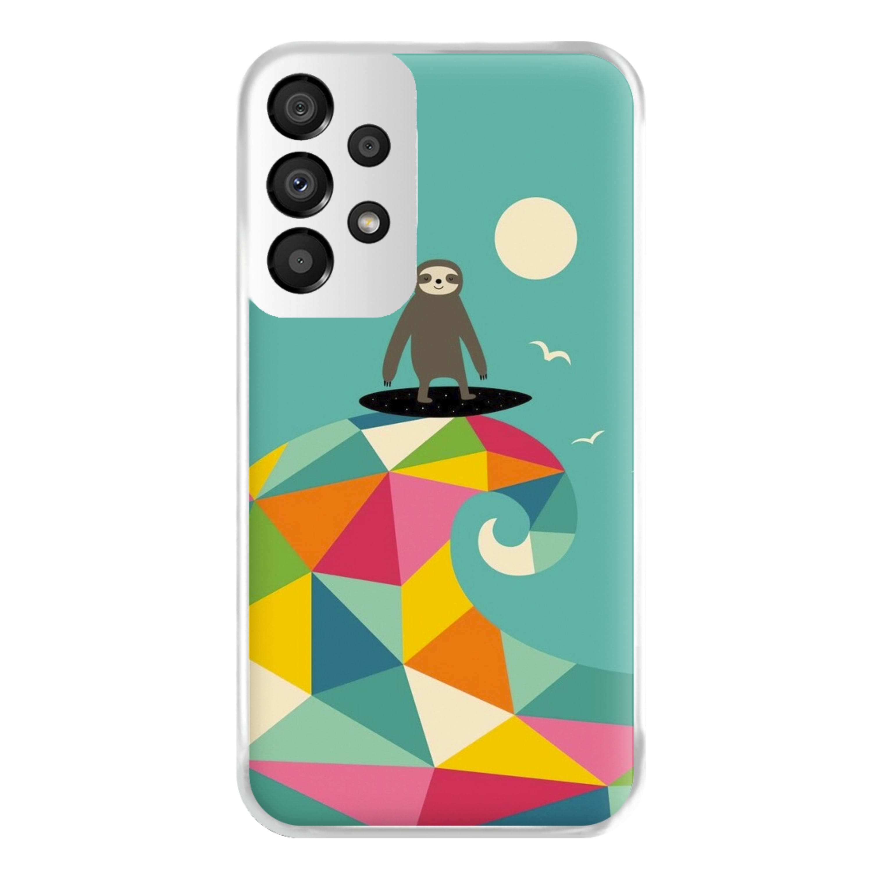 Surfing Sloth Phone Case