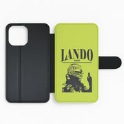 Lando Black And Green  Flip / Wallet Phone Case 2