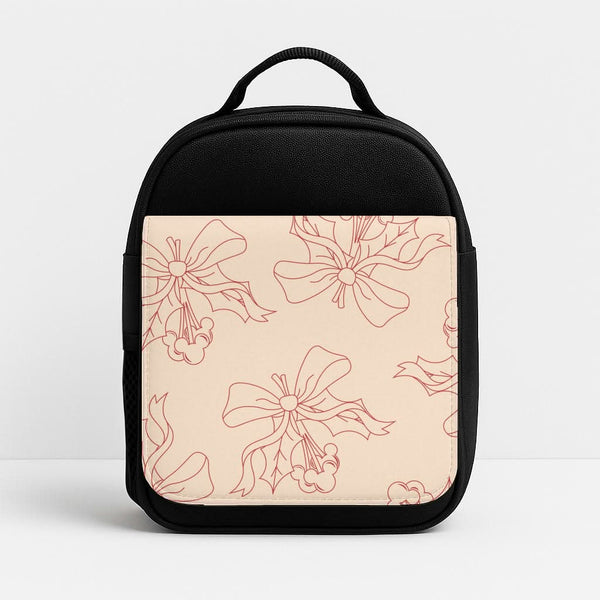 Cartoon Mouse Holly Pattern Insulated Lunch Bag