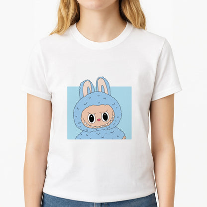 Cute Blue Notebook Monster Womens T-Shirt
