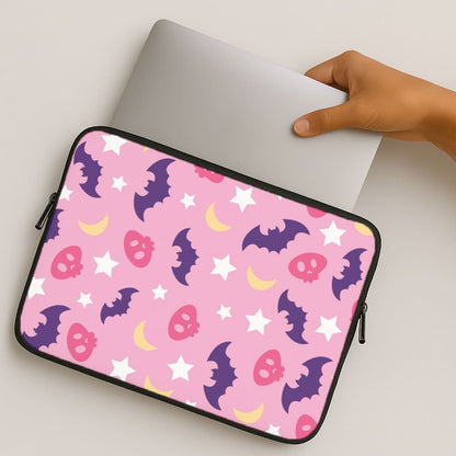Skull, Bats And Stars Pattern MacBook Cover