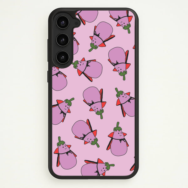 Vampire Vegetable Pattern - Halloween Galaxy S23 Plus Case