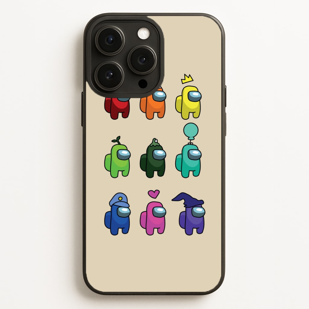 Among Gaming characters Phone Case for iPhone, Samsung Galaxy and Google Pixel