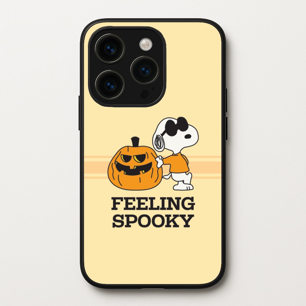 Feeling Spooky Cartoon Beagle iPhone 14 Pro Max Case
