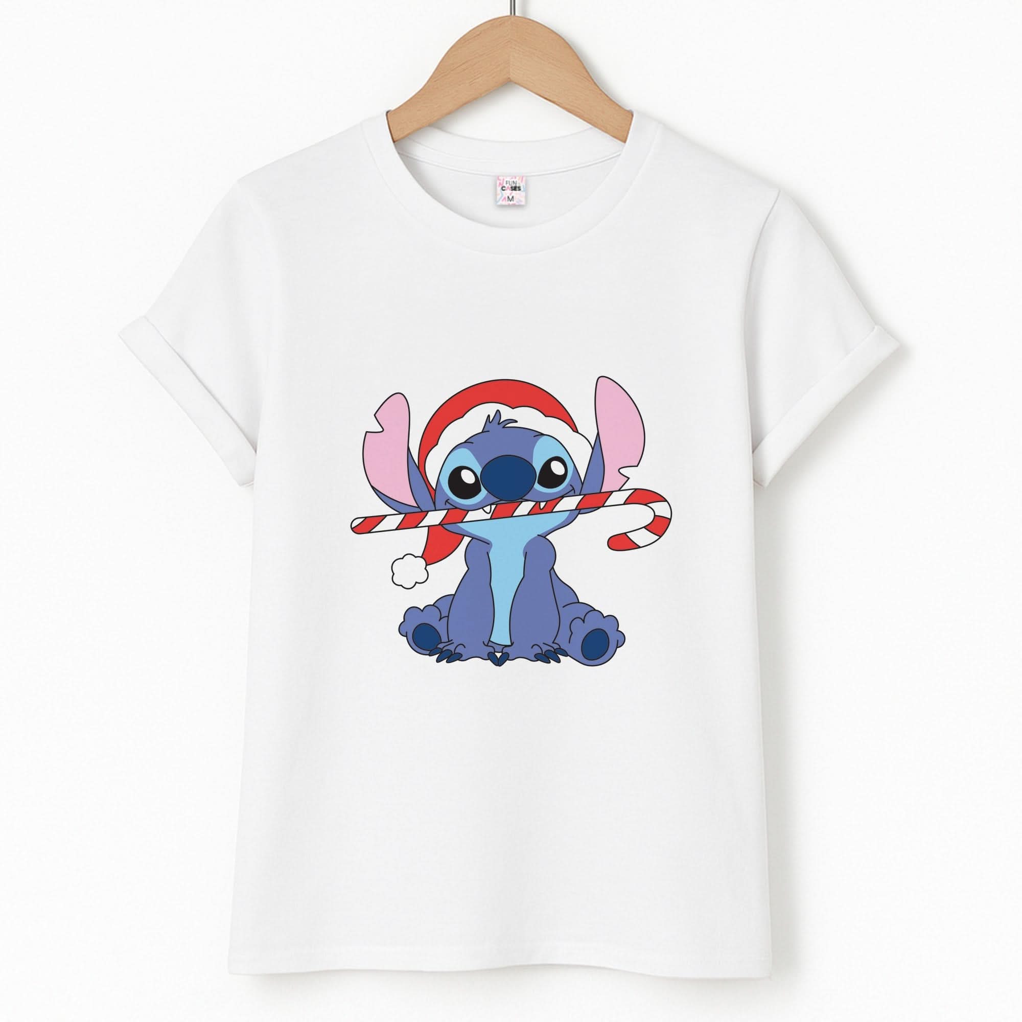 Cute Blue Alien Candycane T-Shirt