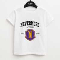Addams Academy Purple Kids T-Shirt