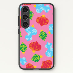 Abstract Christmas Baubles Pattern Galaxy S24FE Case