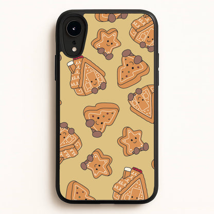 Gingerbread Plushies Pattern iPhone XR Case