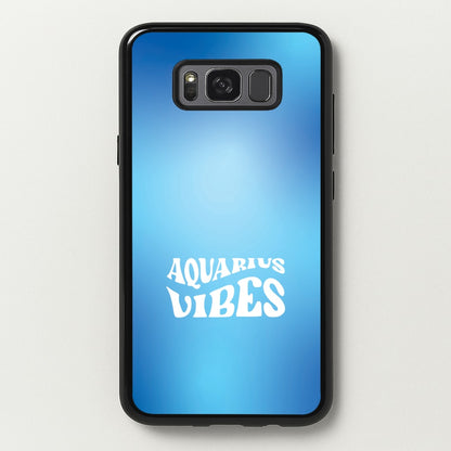 Aquarius Vibes Gradient Zodiac Galaxy S8 Plus Case