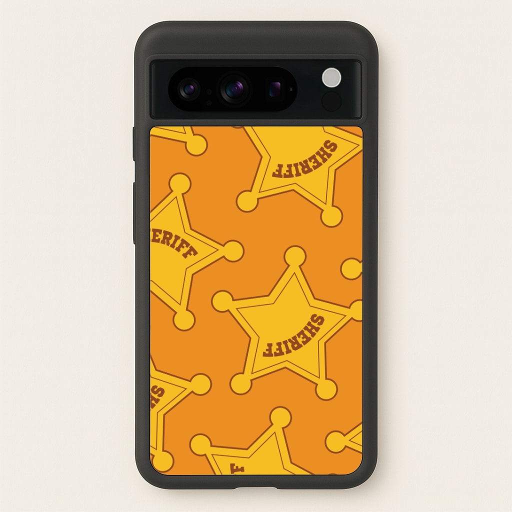 Sheriff Badge Pattern Google Pixel 8 Pro Case