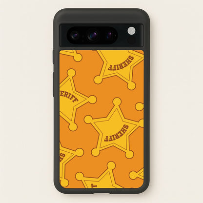 Sheriff Badge Pattern Google Pixel 8 Pro Case