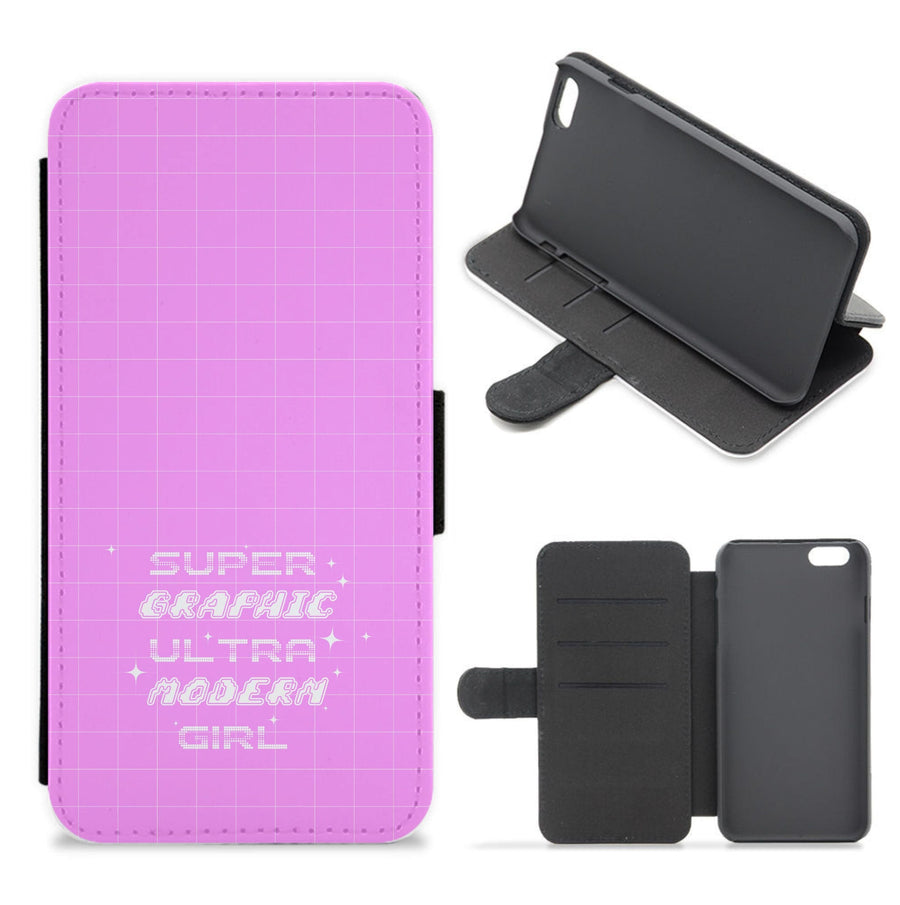 Super Graphic Ultra Modern Girl - Chappell Roan Flip / Wallet Phone Case