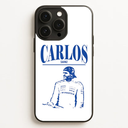 Carlos White And Blue iPhone 12 Pro Max Case
