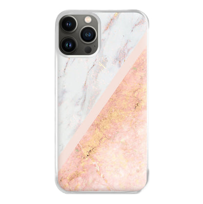 Marble and Rose Gold Phone Case