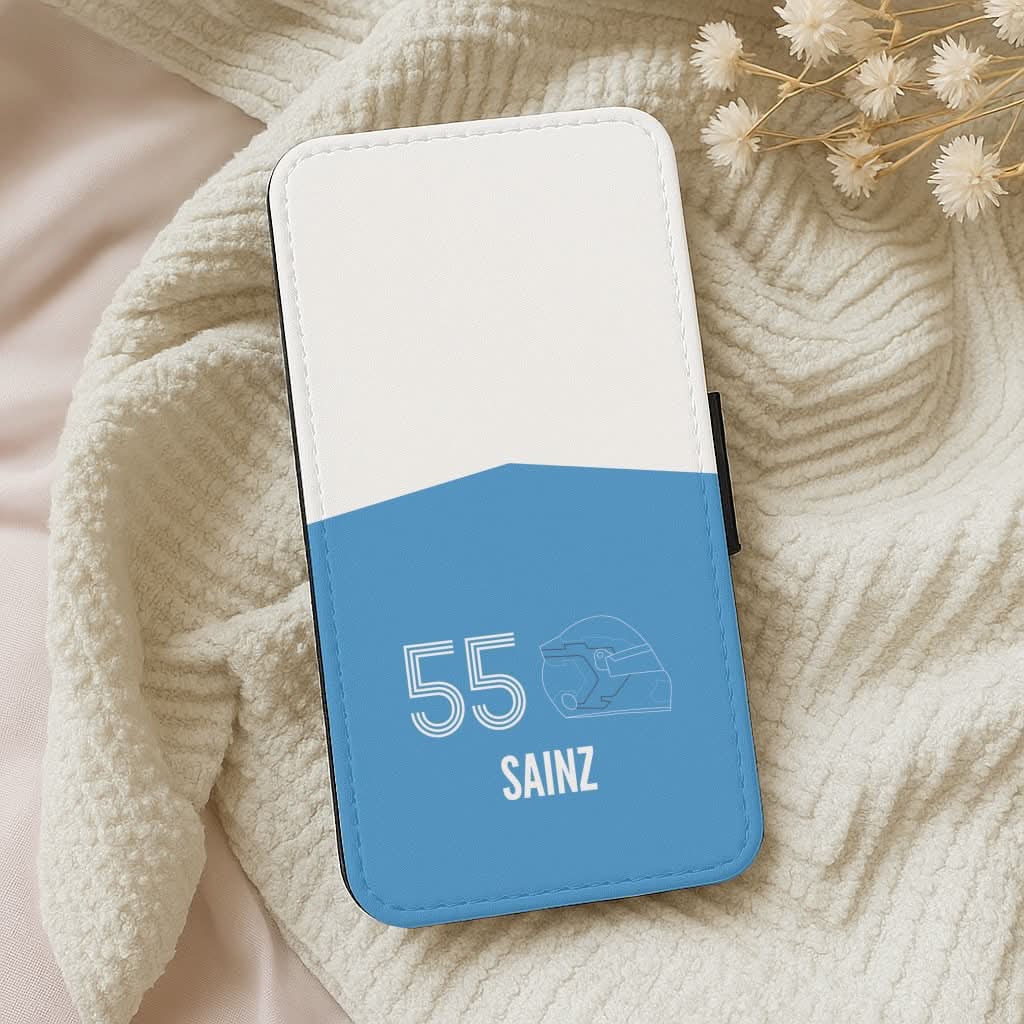 Sainz Helmet 2026 Leather Phone Case
