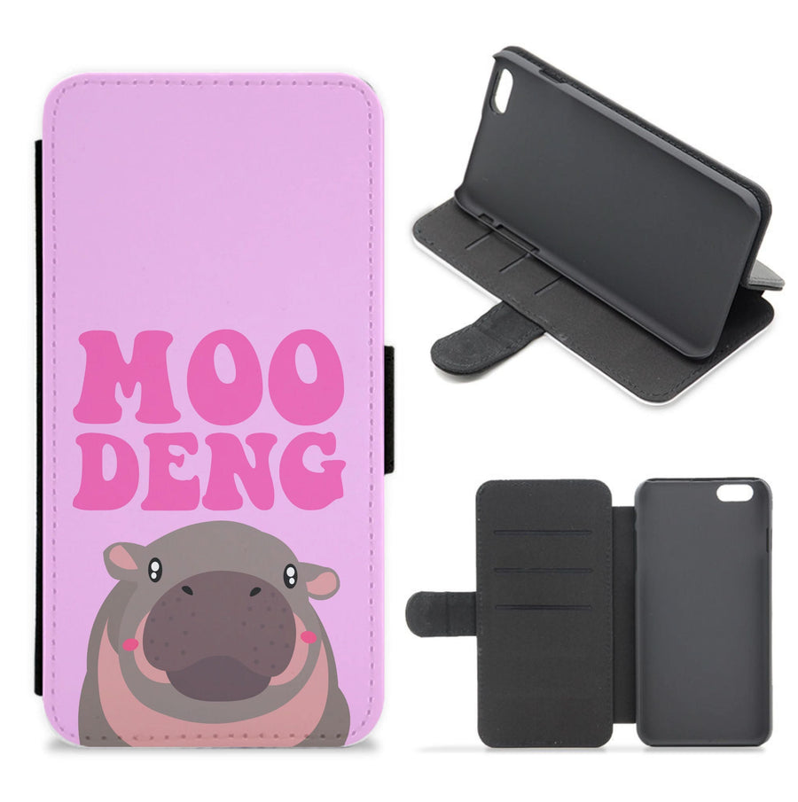 Moo Pink Flip / Wallet Phone Case