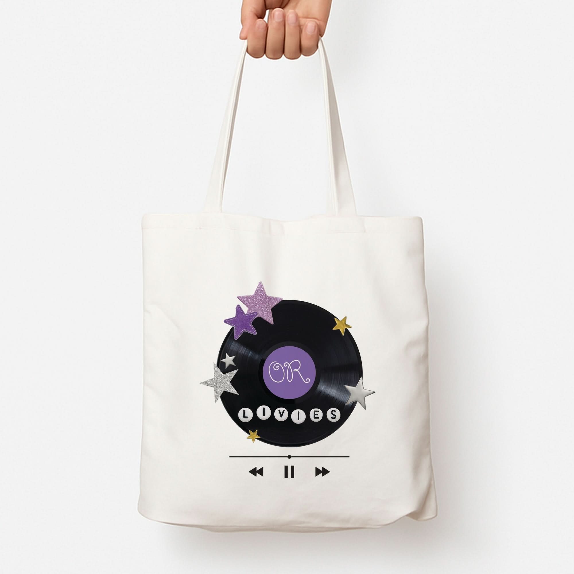 Amethyst Vinyl Scrapbook Tote Bag