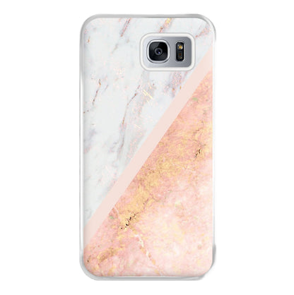 Marble and Rose Gold Phone Case