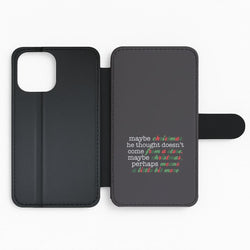 Green Creature Quote Flip Phone Case