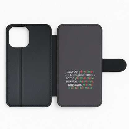 Green Creature Quote Flip Phone Case