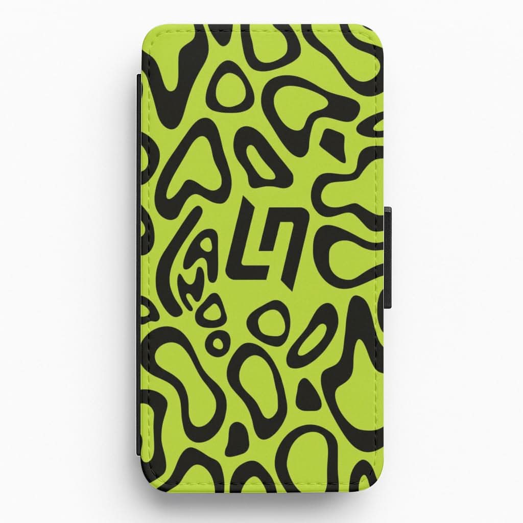 Norris Helmet Pattern Flip / Wallet Phone Case
