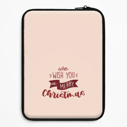 We Wish You A Merry Christmas Quote Universal Laptop Sleeve