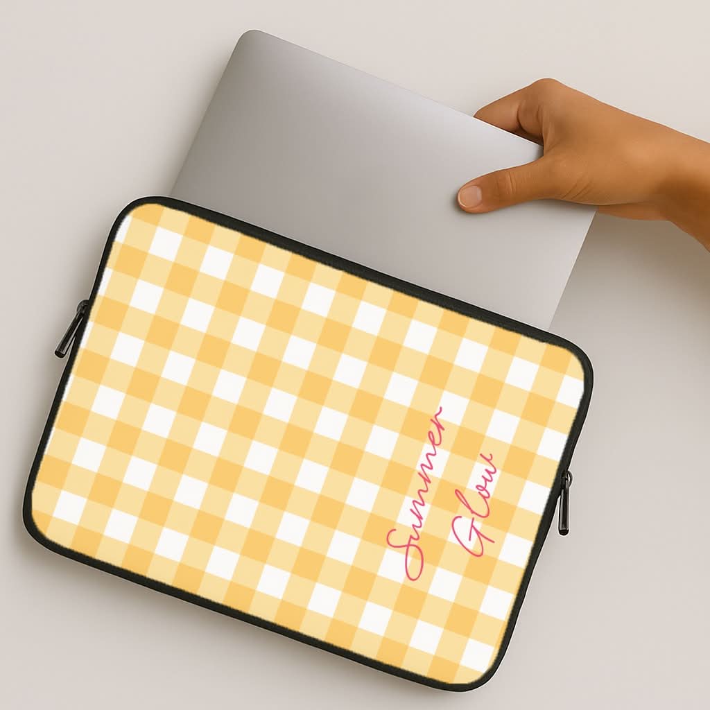 Tartan Summer Glow MacBook Cover