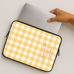 Tartan Summer Glow MacBook Cover