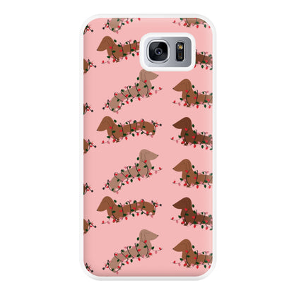 Dachshund Christmas Pattern Phone Case