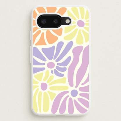 Pastel Abstract Flowers Google Pixel 9a Case