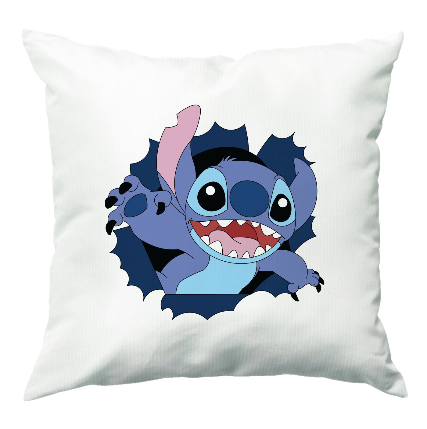 Torn Blue Alien Cushion