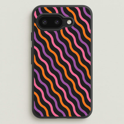 Wavy Abstract Halloween Pattern Google Pixel 9a Case