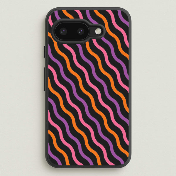 Wavy Abstract Halloween Pattern Google Pixel 9a Case