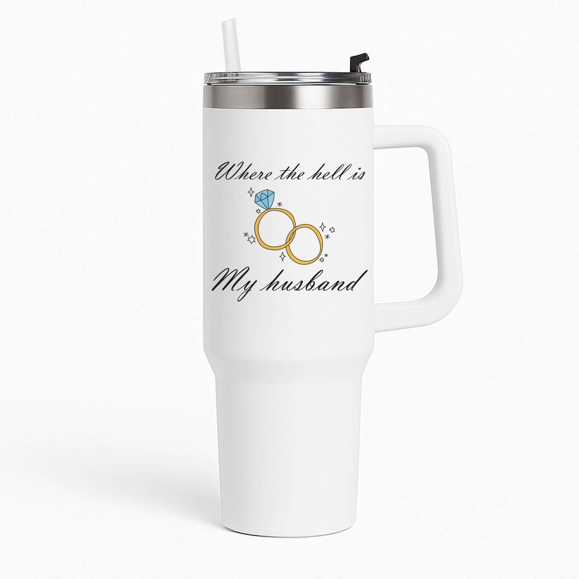 WTHIMH Cartoon Rings Tumbler
