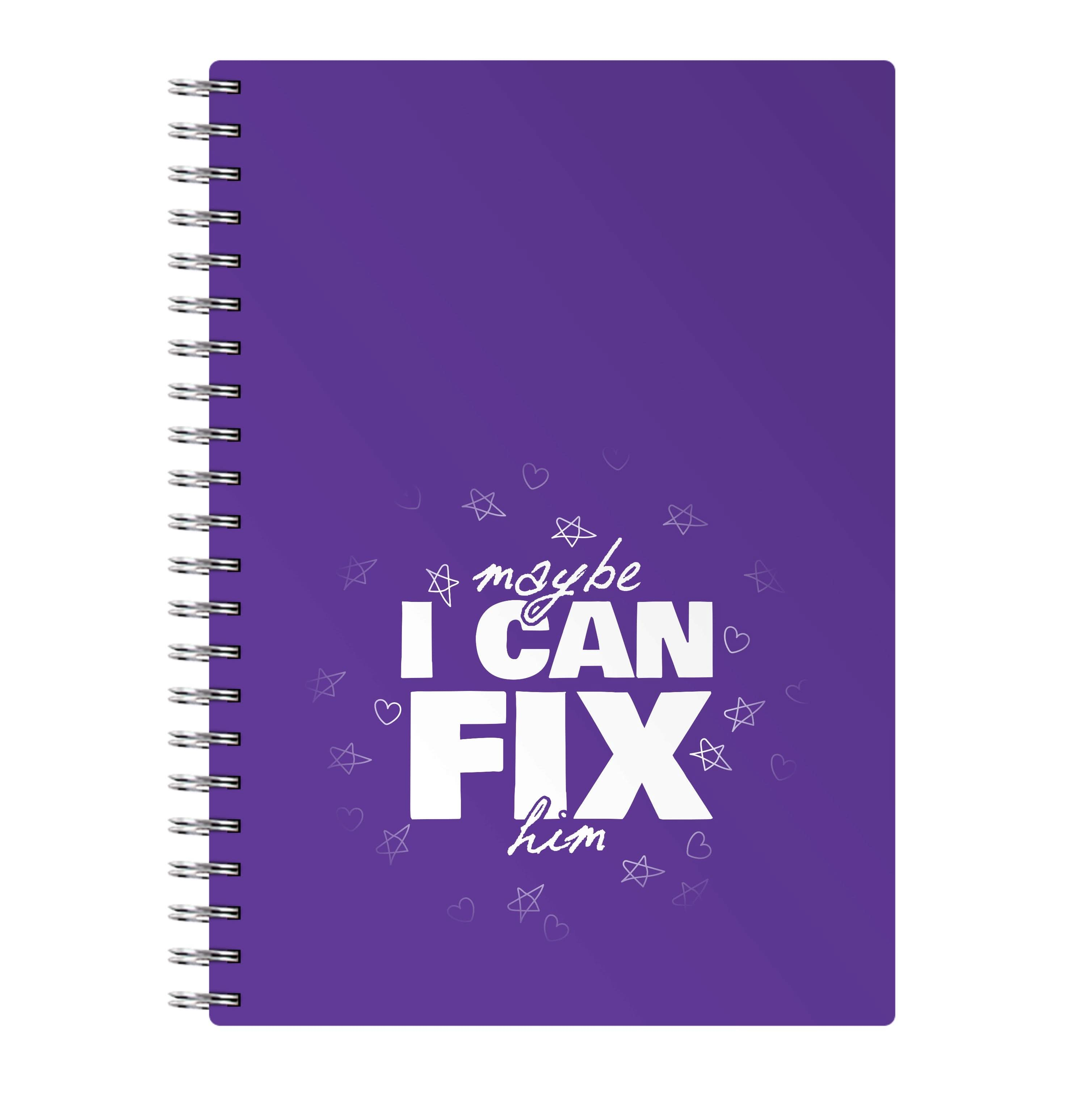 Maybe I Can Fix Him Purple Notebook