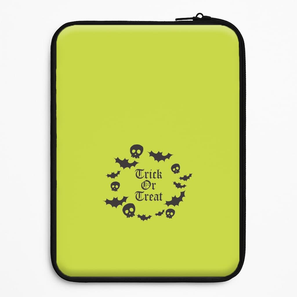 Trick Or Treat Wreath Laptop Sleeve