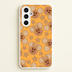 Cartoon Mouse Gingerbread Pattern Galaxy A54 Case