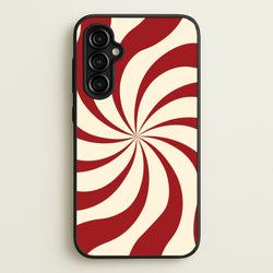 Peppermint Swirl Pattern Galaxy A54 Case
