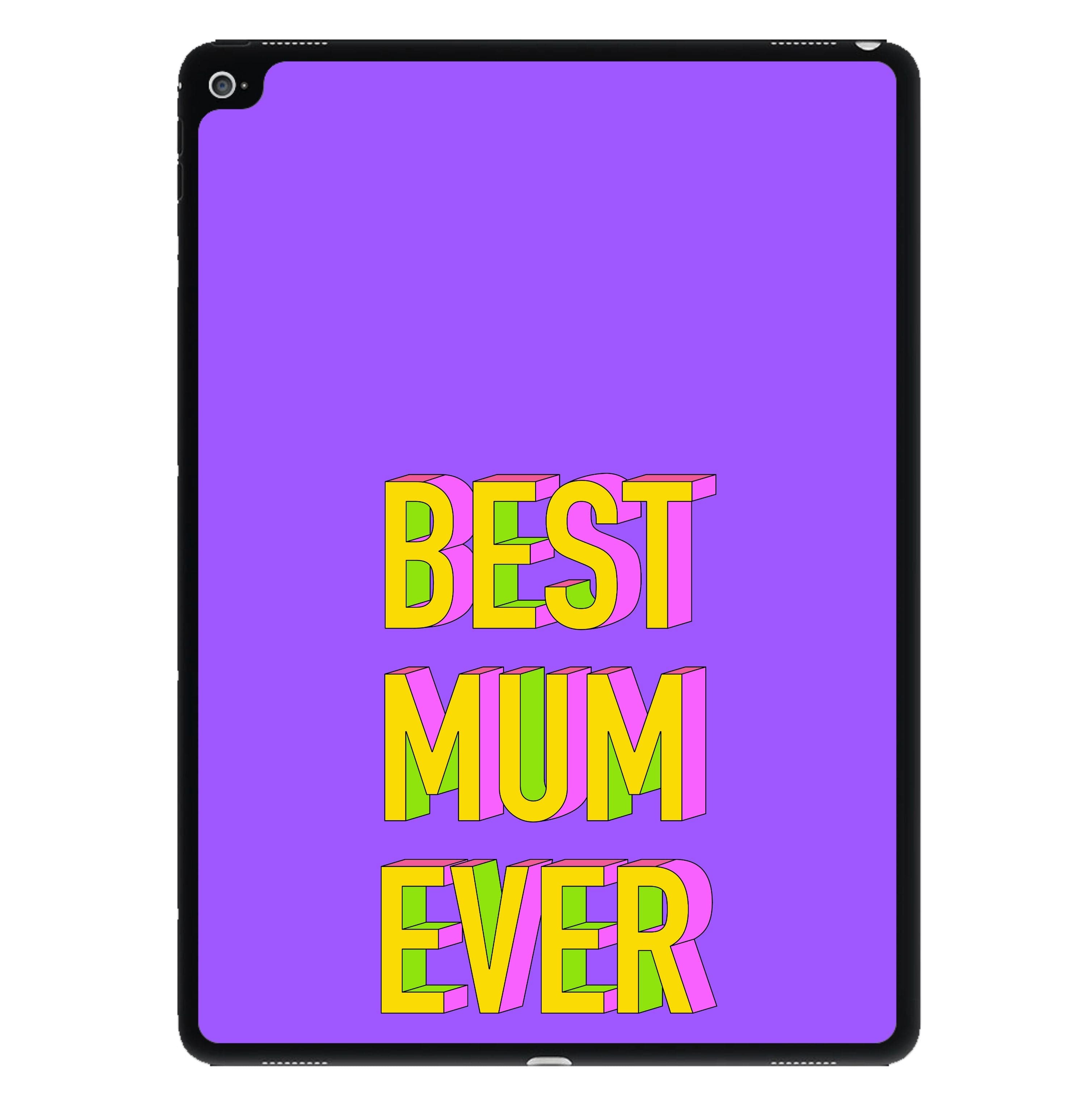 Geometric Best Mum Ever iPad Case