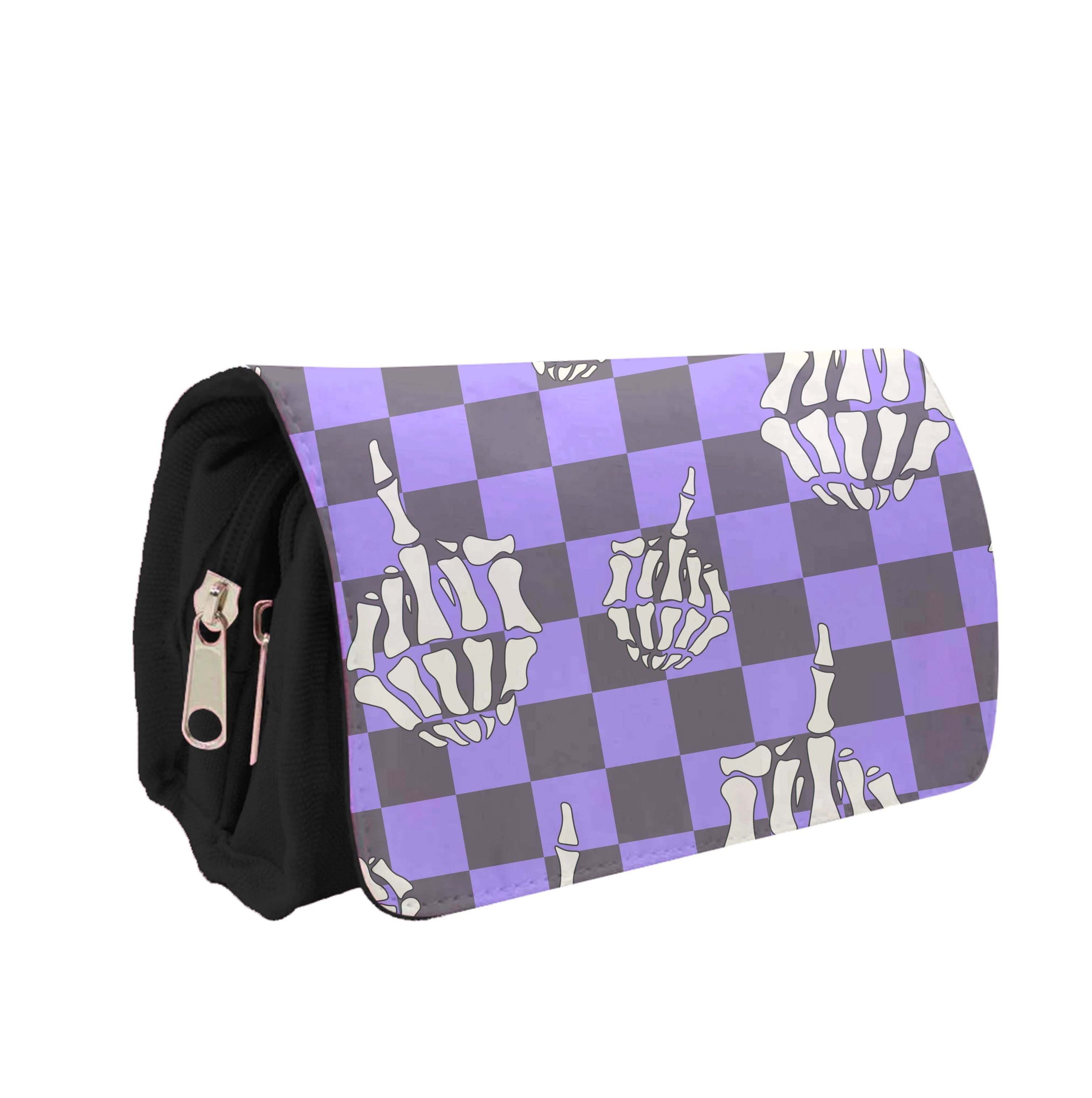 Purple Middle Finger Pencil Case