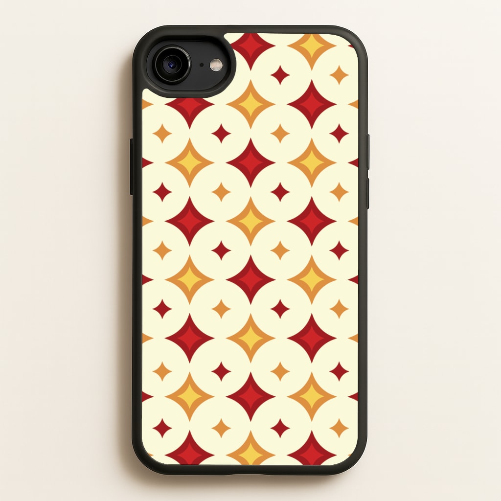 Geometric Christmas Stars Pattern iPhone 6 / 7 / 8 / SE Case