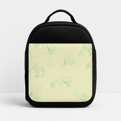 Sketched Winnie Pattern Insulated Lunch Bag