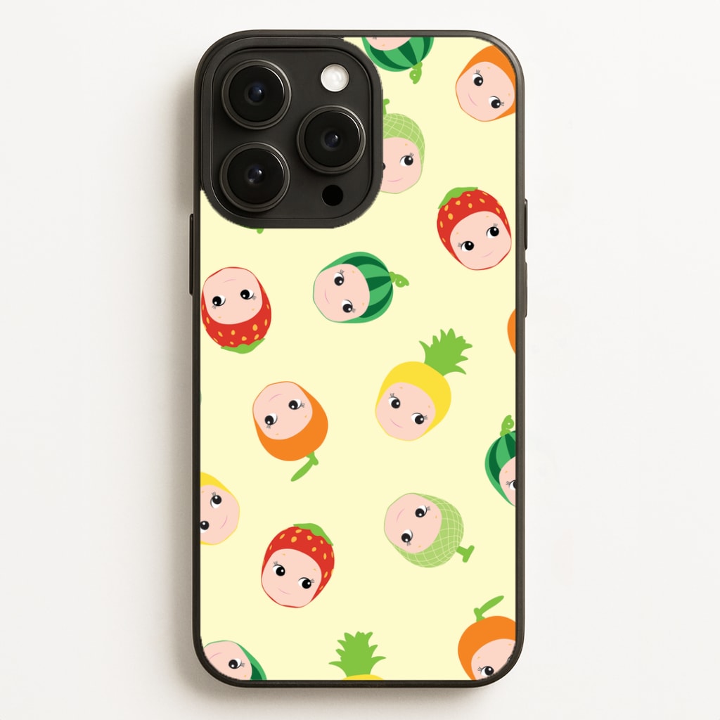 Fruit Angels Pattern iPhone 16 Pro Case