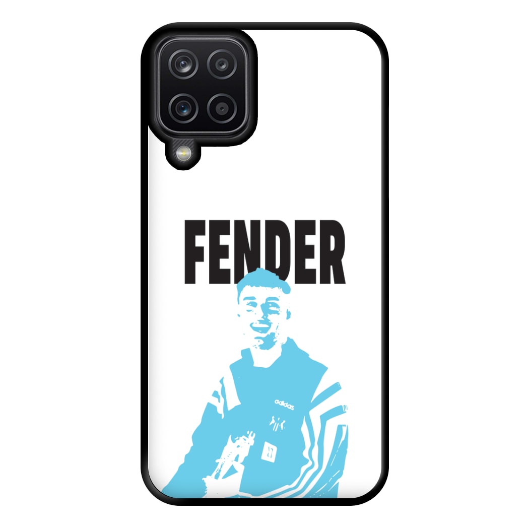 Fender Silhouette Blue Galaxy A12 Case