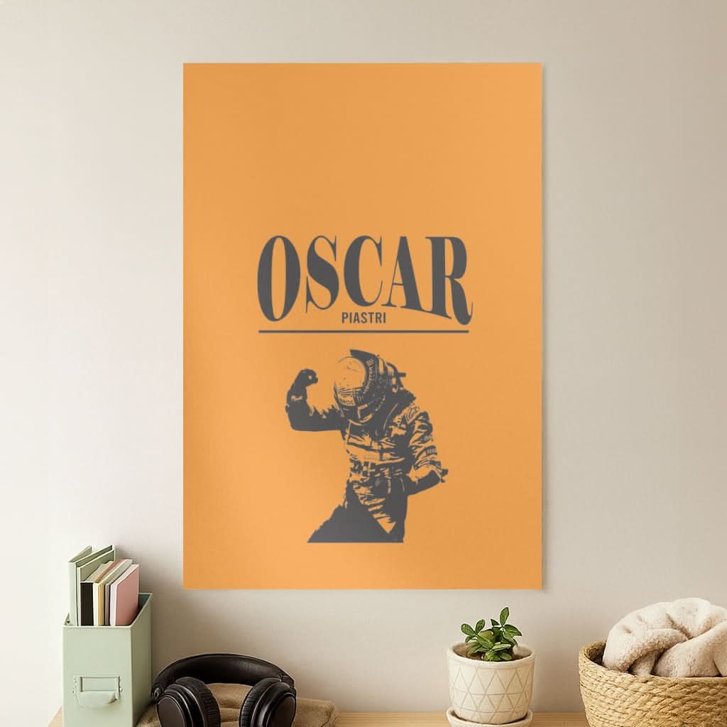 Oscar Orange And Black Poster